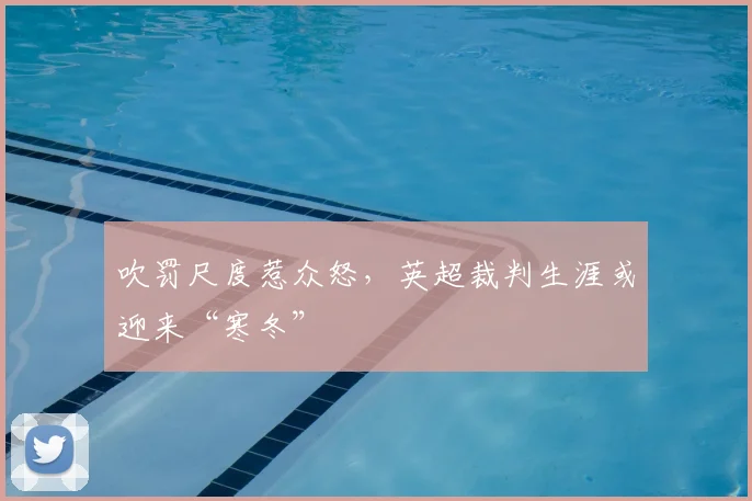 吹罚尺度惹众怒,英超裁判生涯或迎来“寒冬”