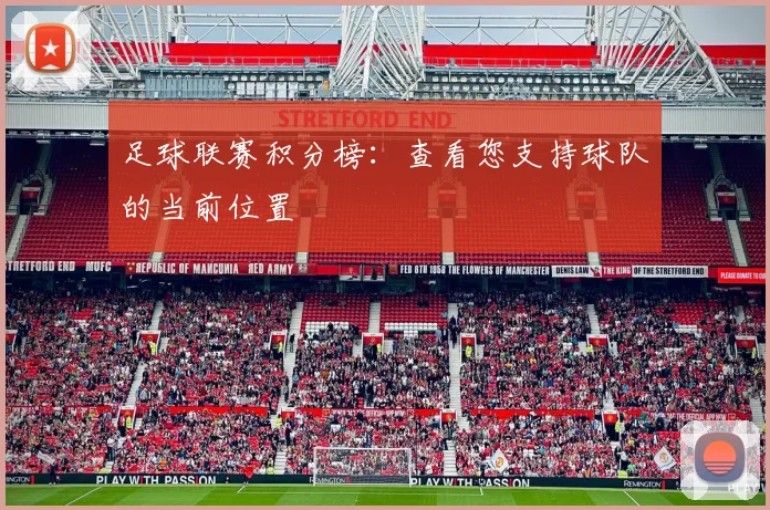 足球联赛积分榜：查看您支持球队的当前位置